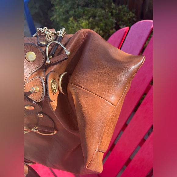 Juicy Couture Y2K Equestrian Large Leather Bowler Handbag - Picture 12 of 17